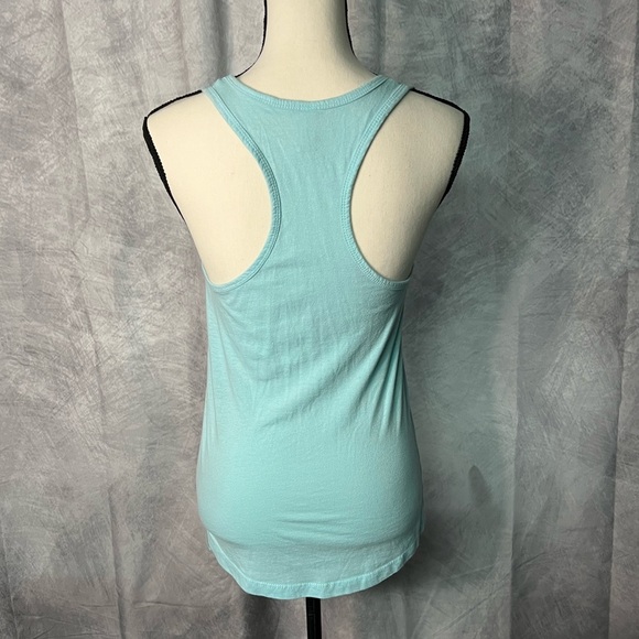 Fitness Tee Co 🌟2/$20 Live Love Lift Blue w Purple Racerback Workout Tank - LG - Picture 6 of 9